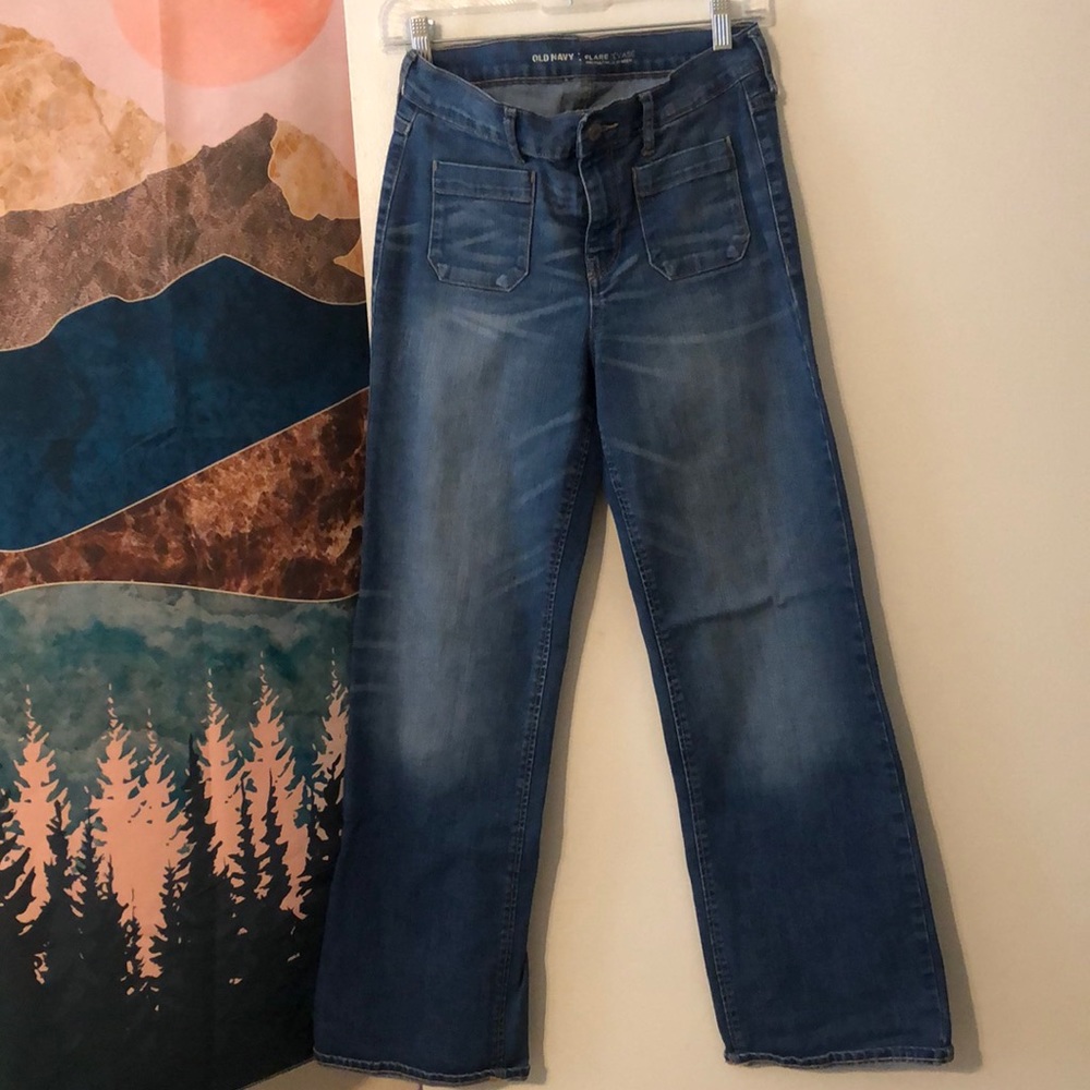 Old Navy Mid rise Flare size 4 Tall